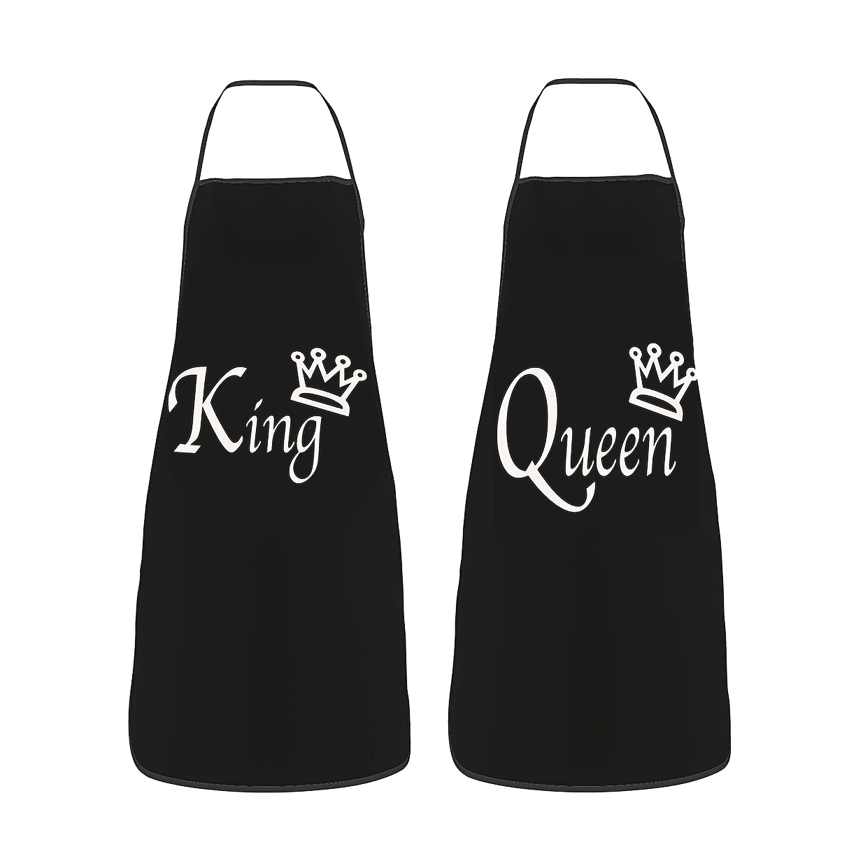 Home Cooking Queen - Kral ve Kraliçe Önlükleri Çiftler için
